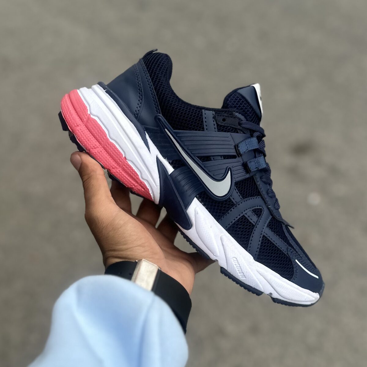 Nike v2k سرمه ای صورتی