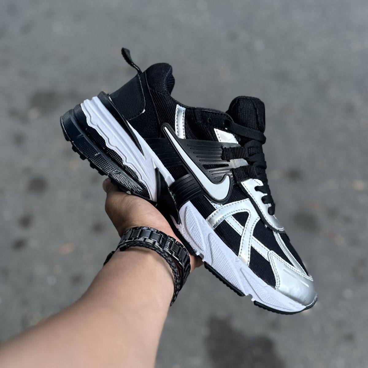 Nike v2k  ارکا مشکی طوسی